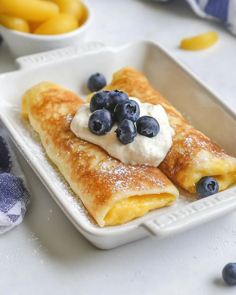 Homemade Cheese Blintzes recipe photo