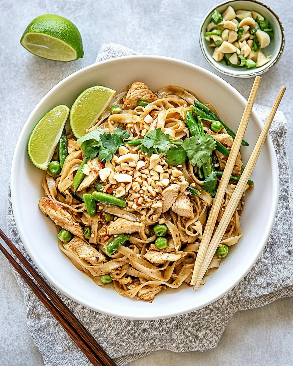 Homemade Chicken Pad Thai photo
