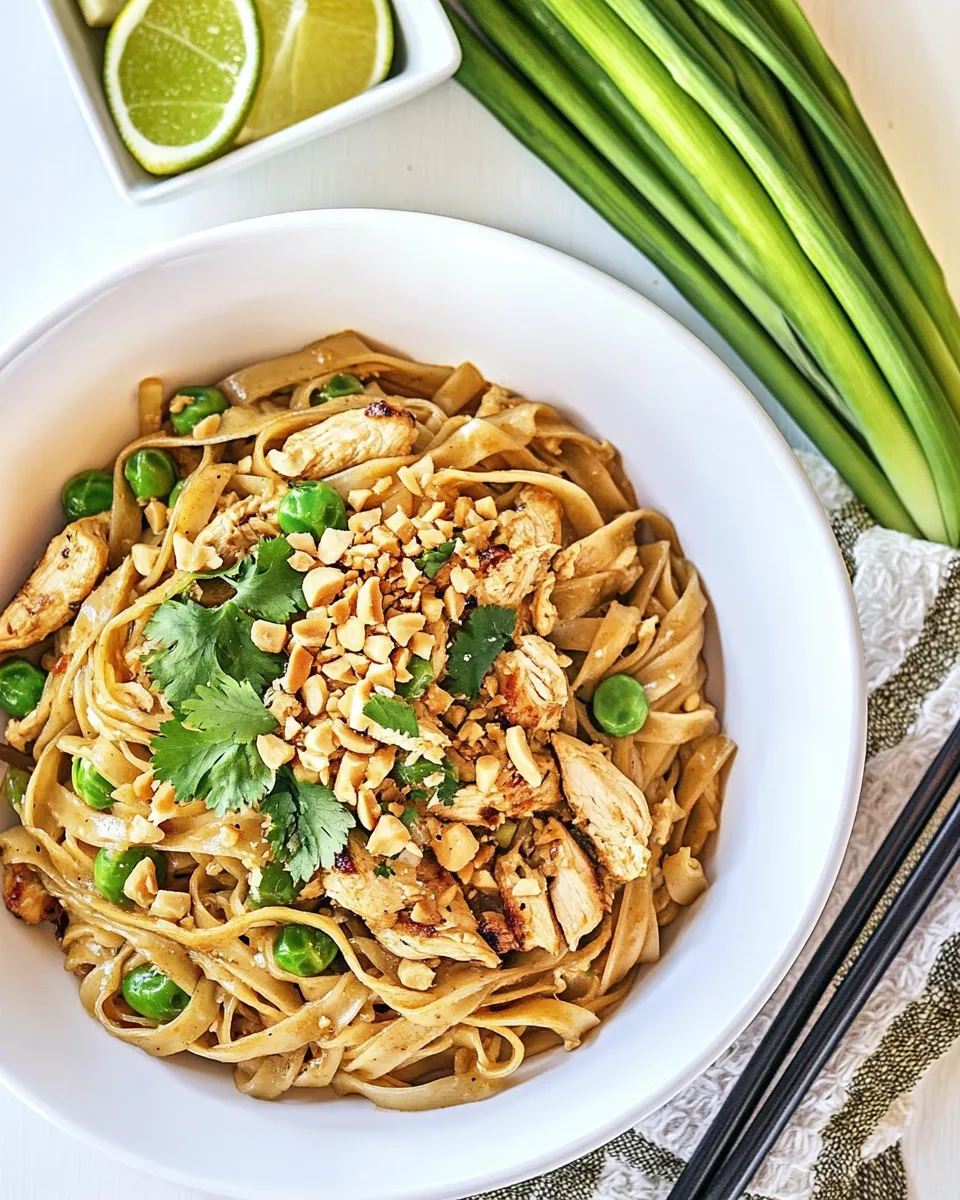 Sweet Homemade Chicken Pad Thai recipe photo
