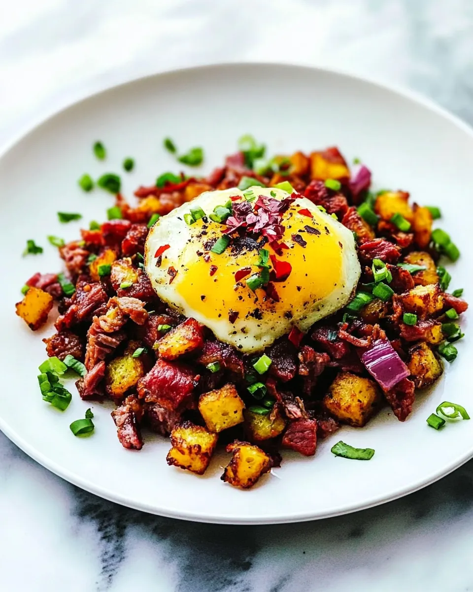Sweet Homemade Corned Beef Hash recipe image