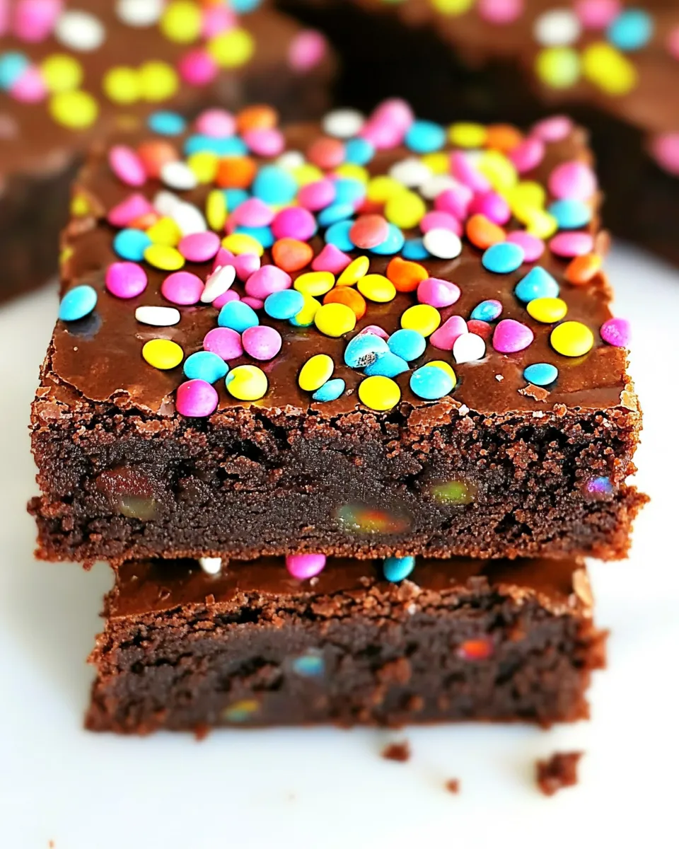 Quick Homemade Cosmic Brownies photo