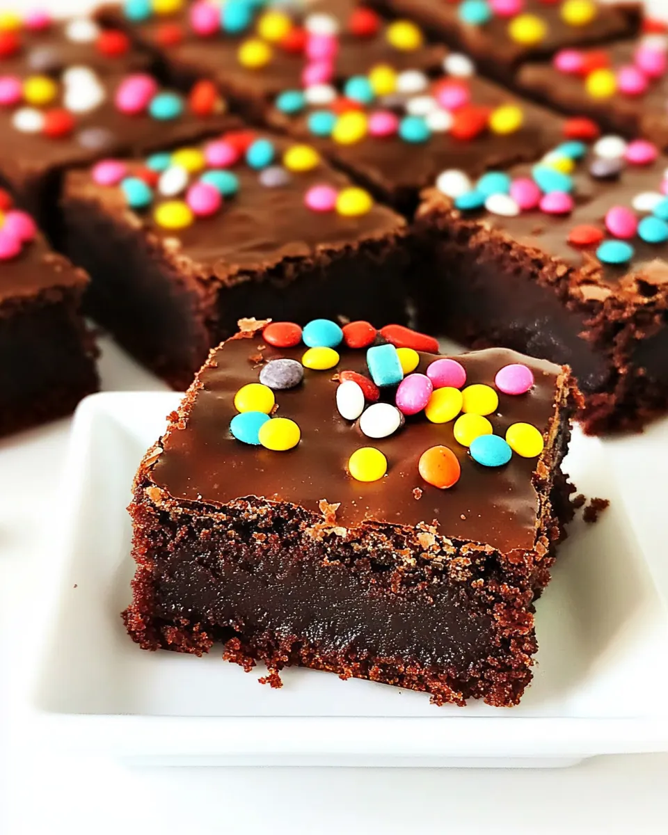 Tasty Homemade Cosmic Brownies shot