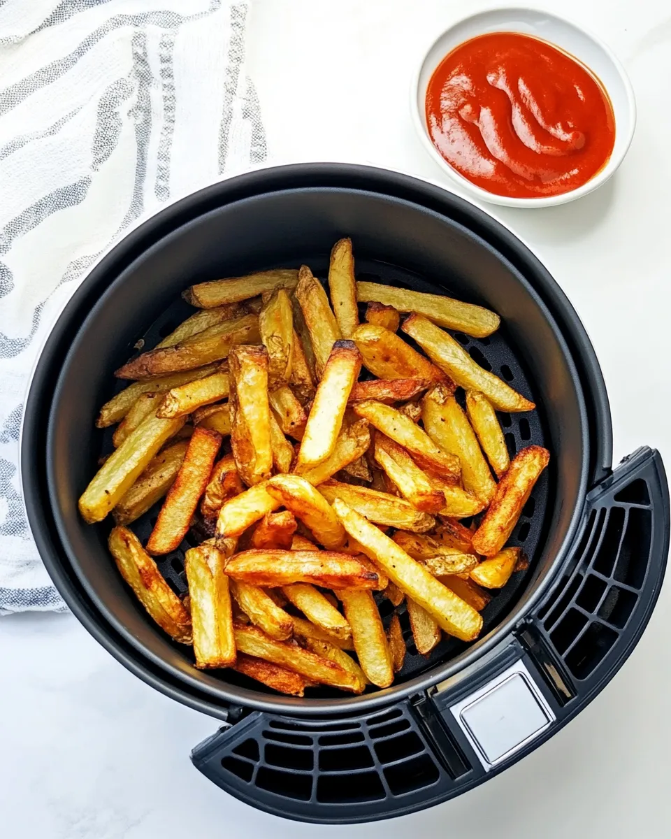 Quick Homemade French Fries In Air Fryer shot