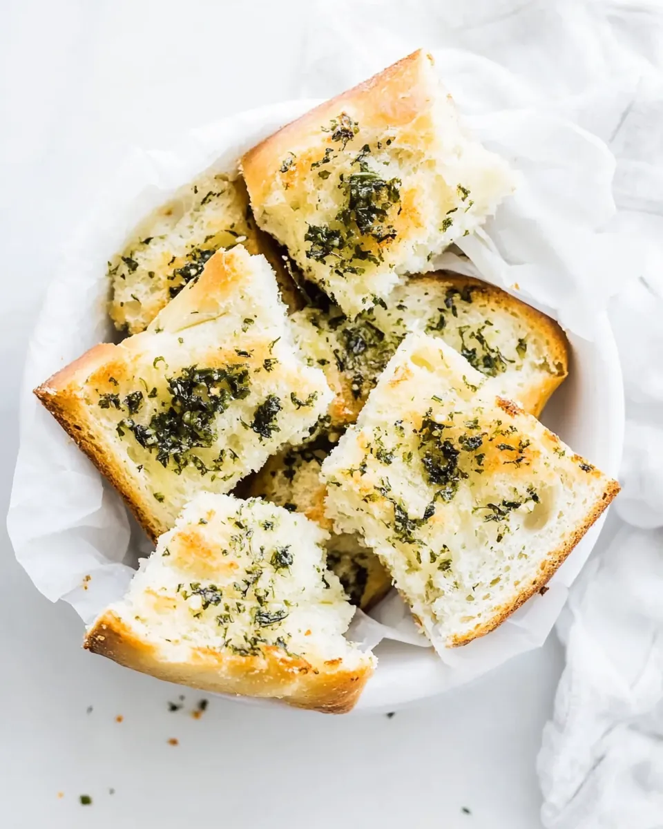 Savory Homemade Garlic Bread Recipe photo