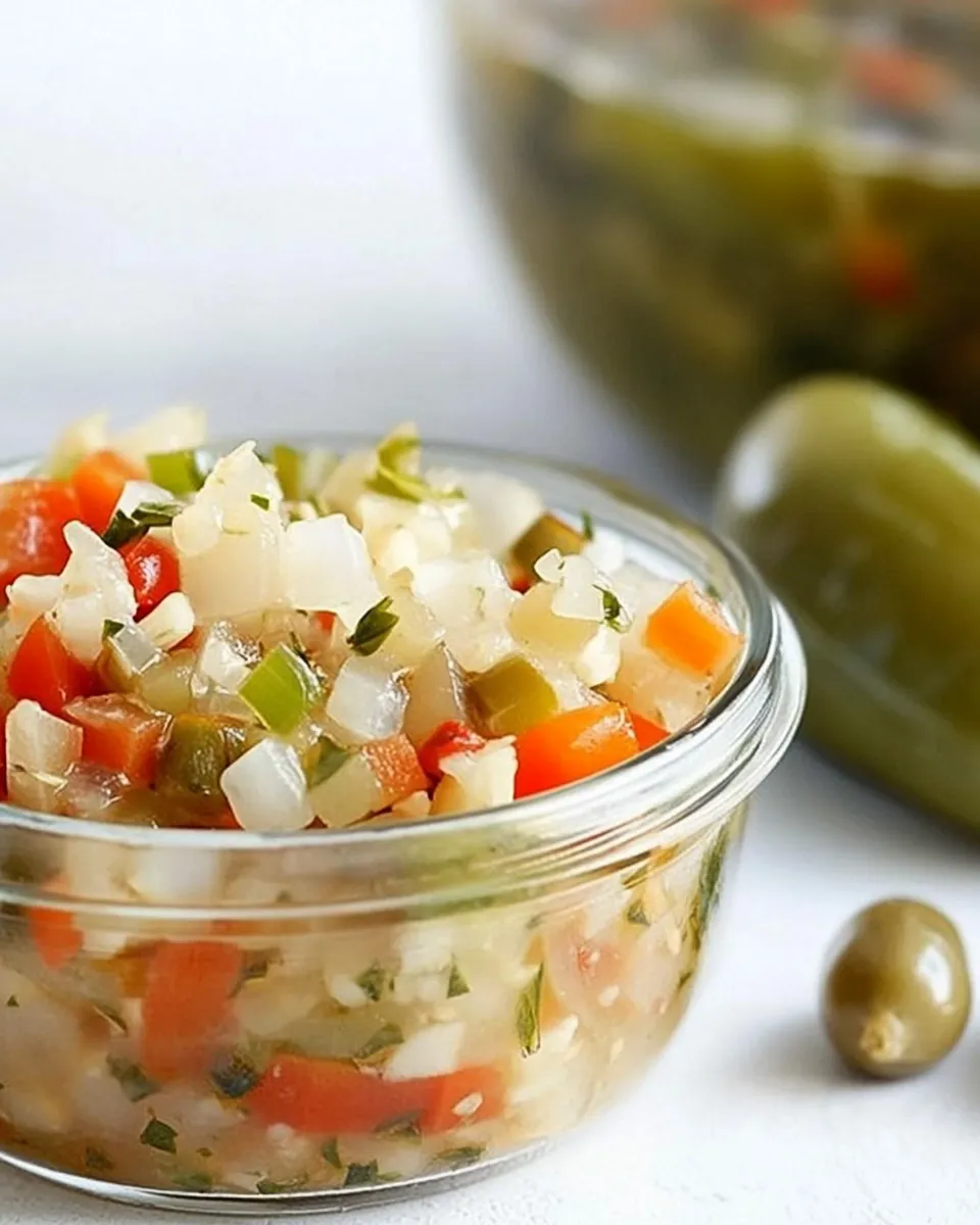 Easy Homemade Giardiniera Recipe shot
