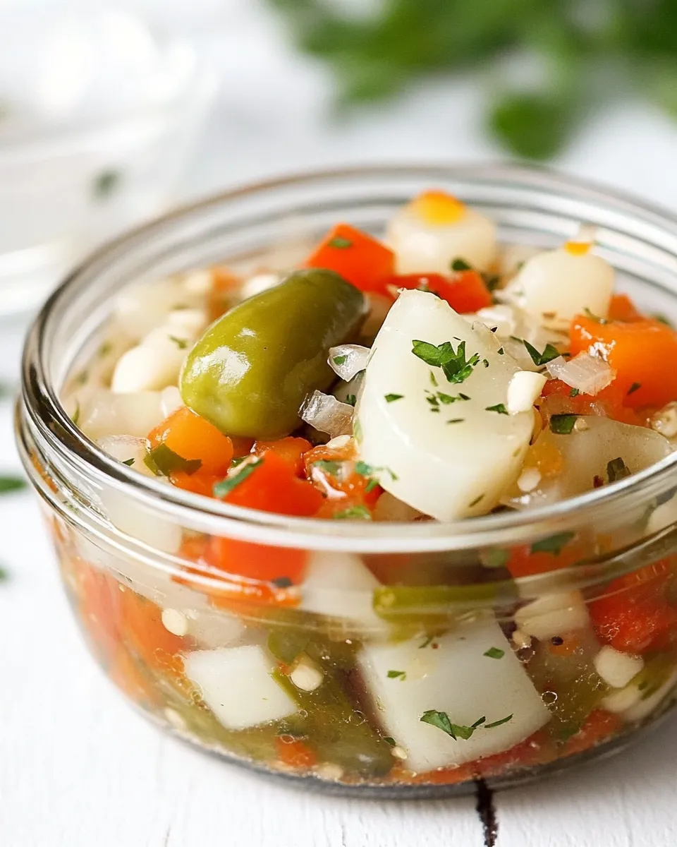 Delicious Homemade Giardiniera Recipe dish photo