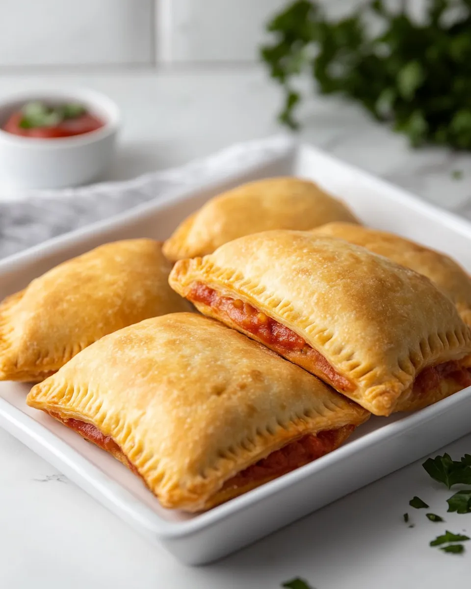 Easy Homemade Hot Pockets shot
