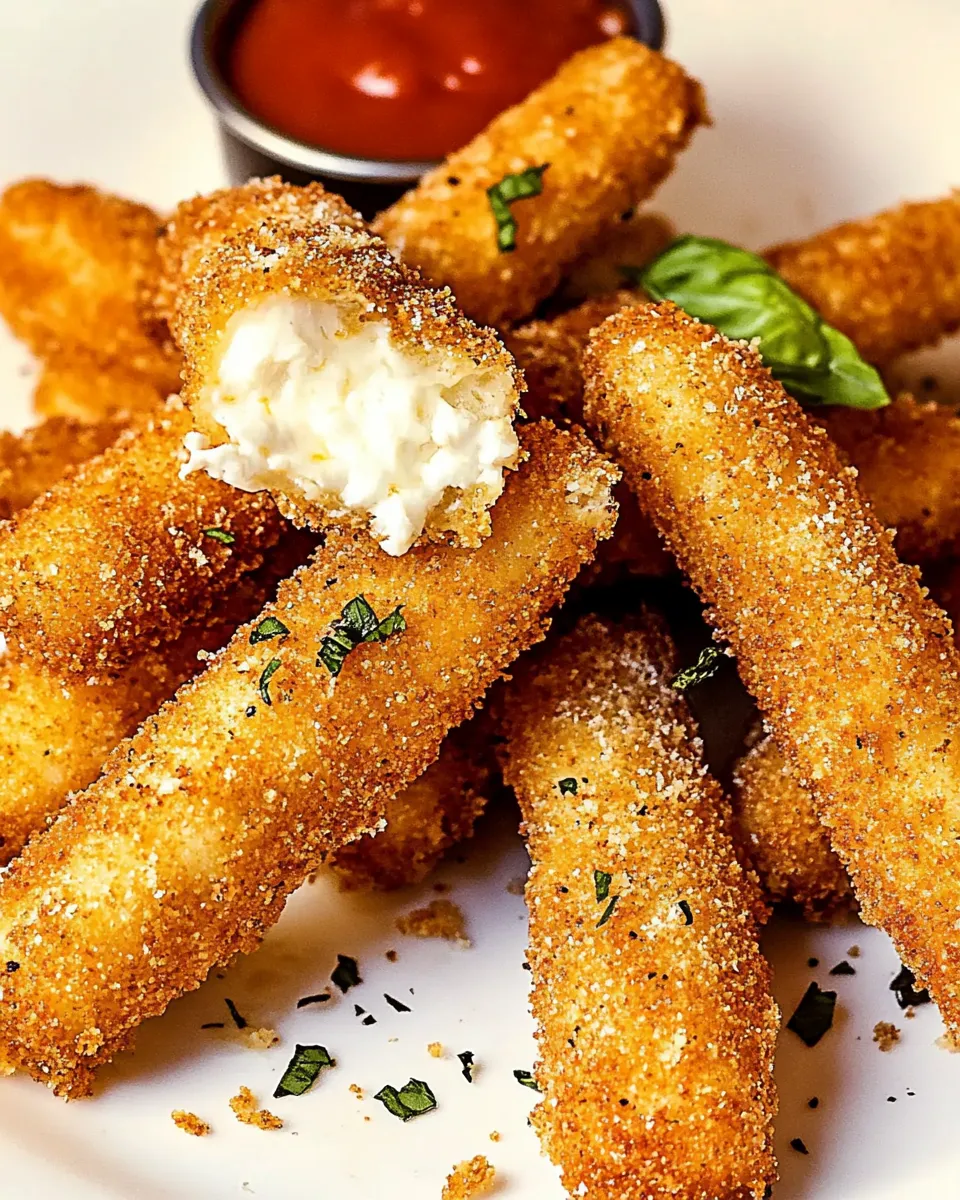 Delicious Homemade Mozzarella Cheese Sticks image