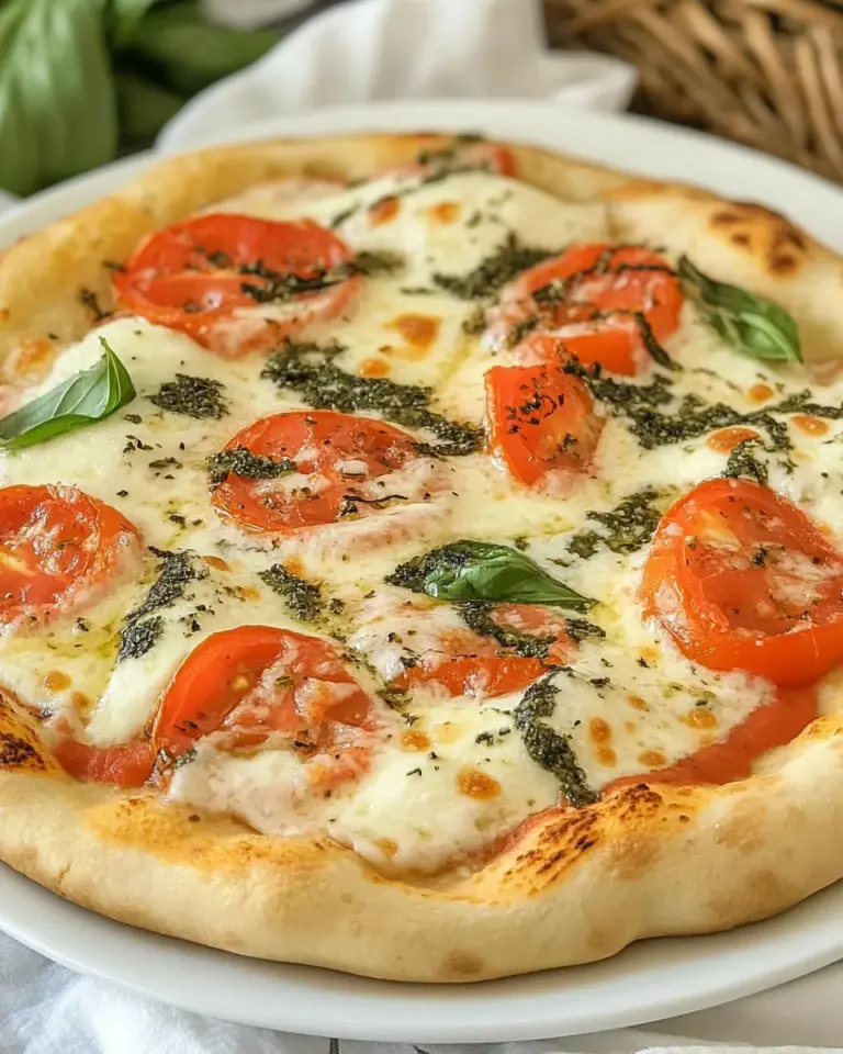 Easy Homemade Pizza Margherita photo