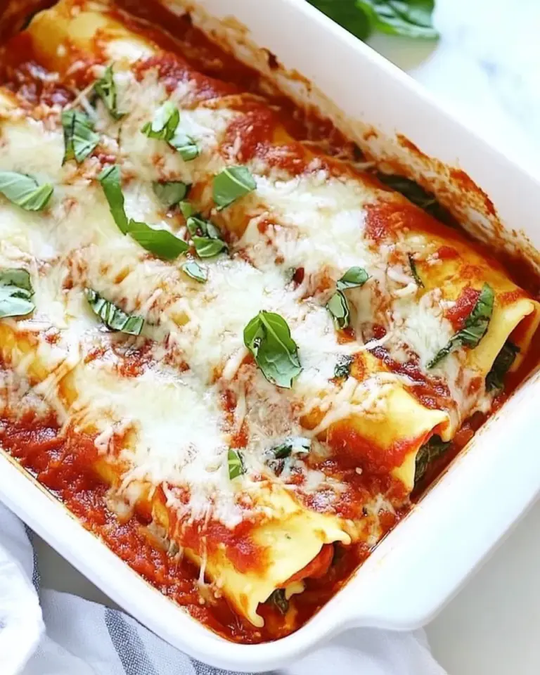 Homemade Spinach Manicotti photo
