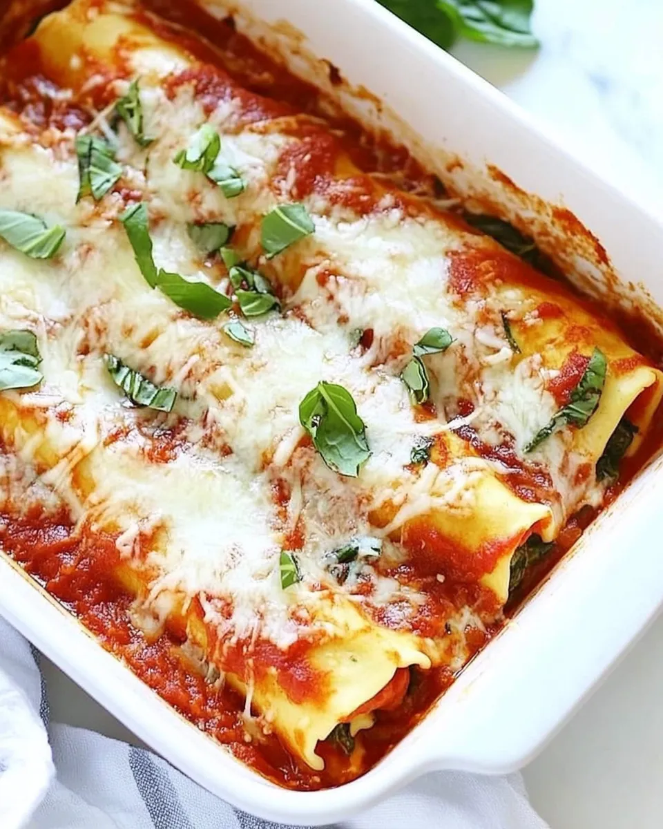 Homemade Spinach Manicotti photo