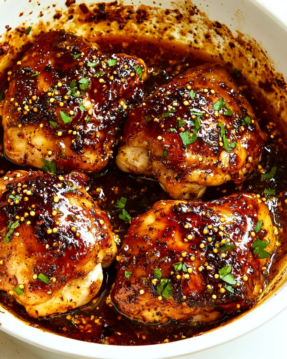 Quick Honey Garlic Chicken Thighs recipe photo
