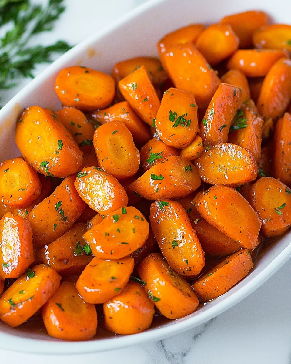 Quick Honey Glazed Carrots Recipe shot