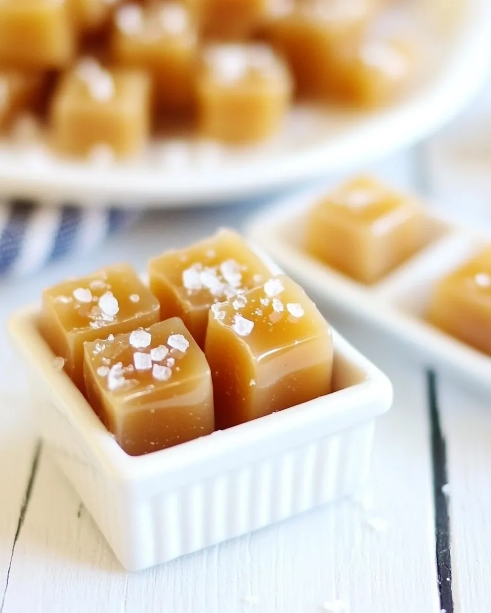 Easy Honey Salted Caramels recipe photo