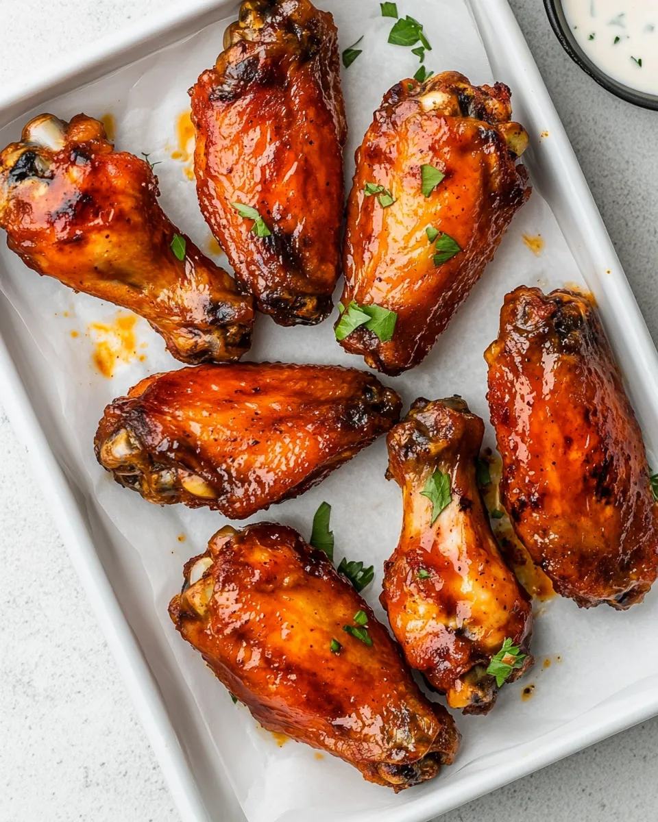 Delicious Hot & Spicy Baked Buffalo Chicken Wings image