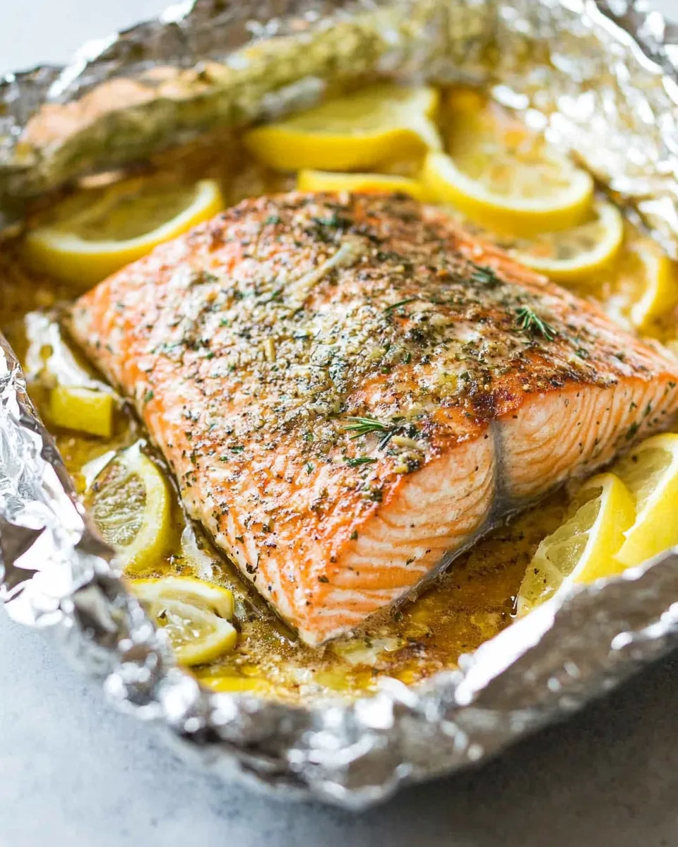 Quick How to Bake Salmon in Foil dish photo