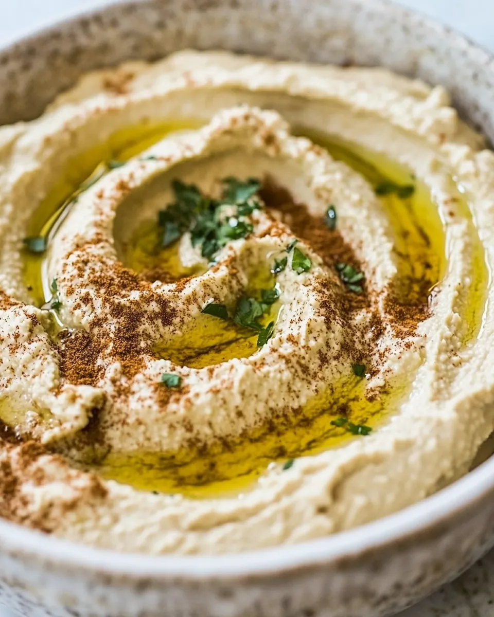 Delicious How to Make Hummus shot