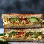Homemade Hummus Mashed Chickpea Sandwiches photo