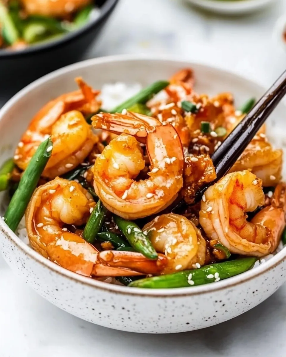 Delicious Hunan Shrimp shot