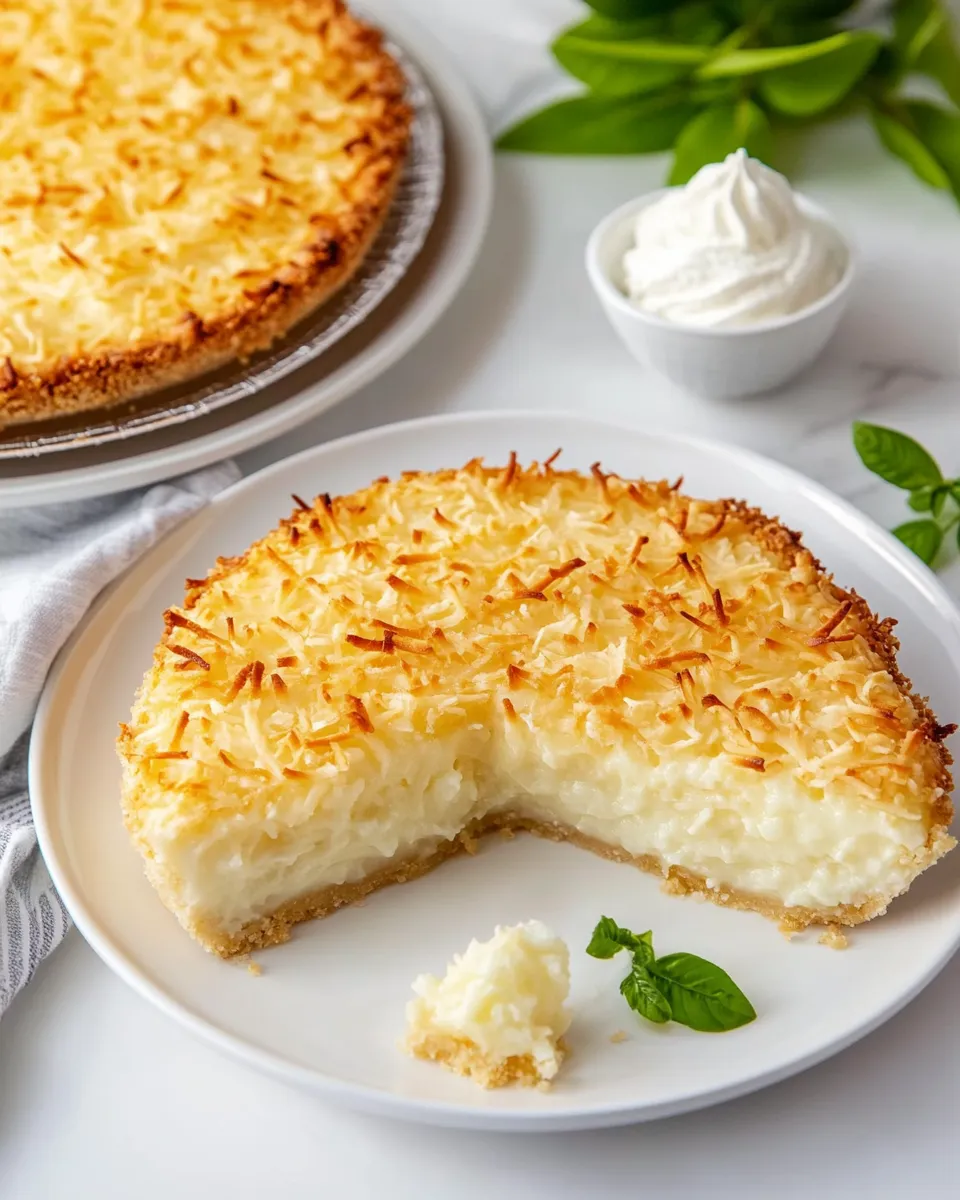 Homemade Impossible Coconut Pie photo
