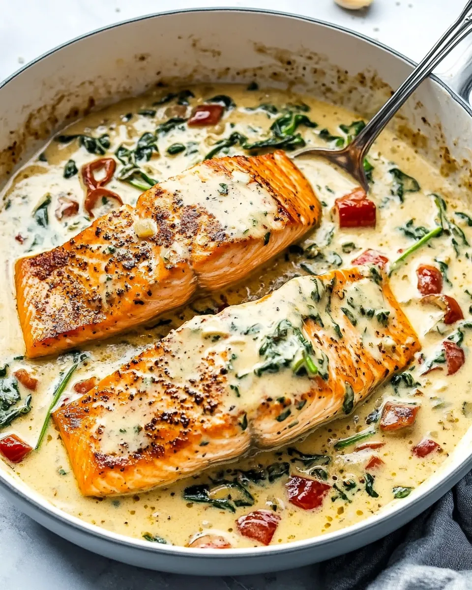 Homemade Insanely Good Creamy Tuscan Garlic Salmon photo