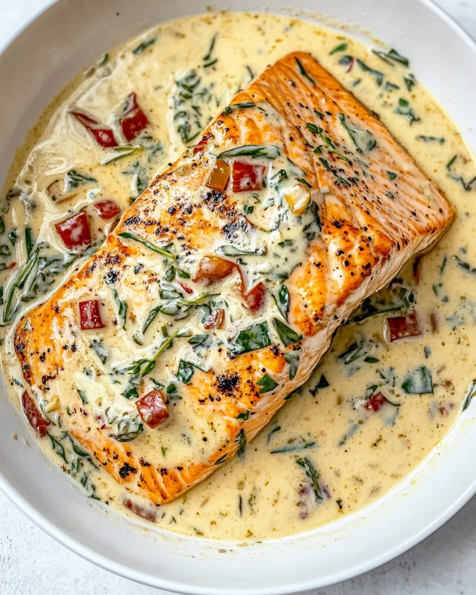 Easy Insanely Good Creamy Tuscan Garlic Salmon recipe photo