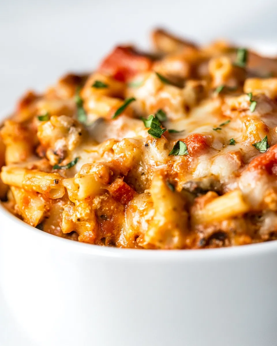 Delicious Instant Pot Baked Ziti shot