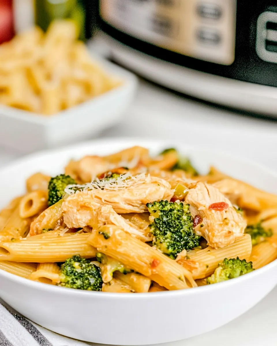 Healthy Instant Pot Chicken Broccoli Pasta recipe photo