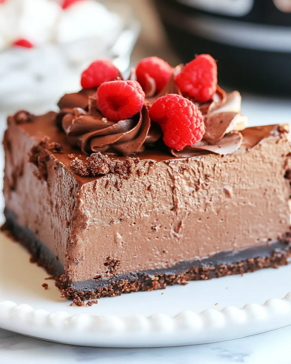 Delicious Instant Pot Chocolate Cheesecake image