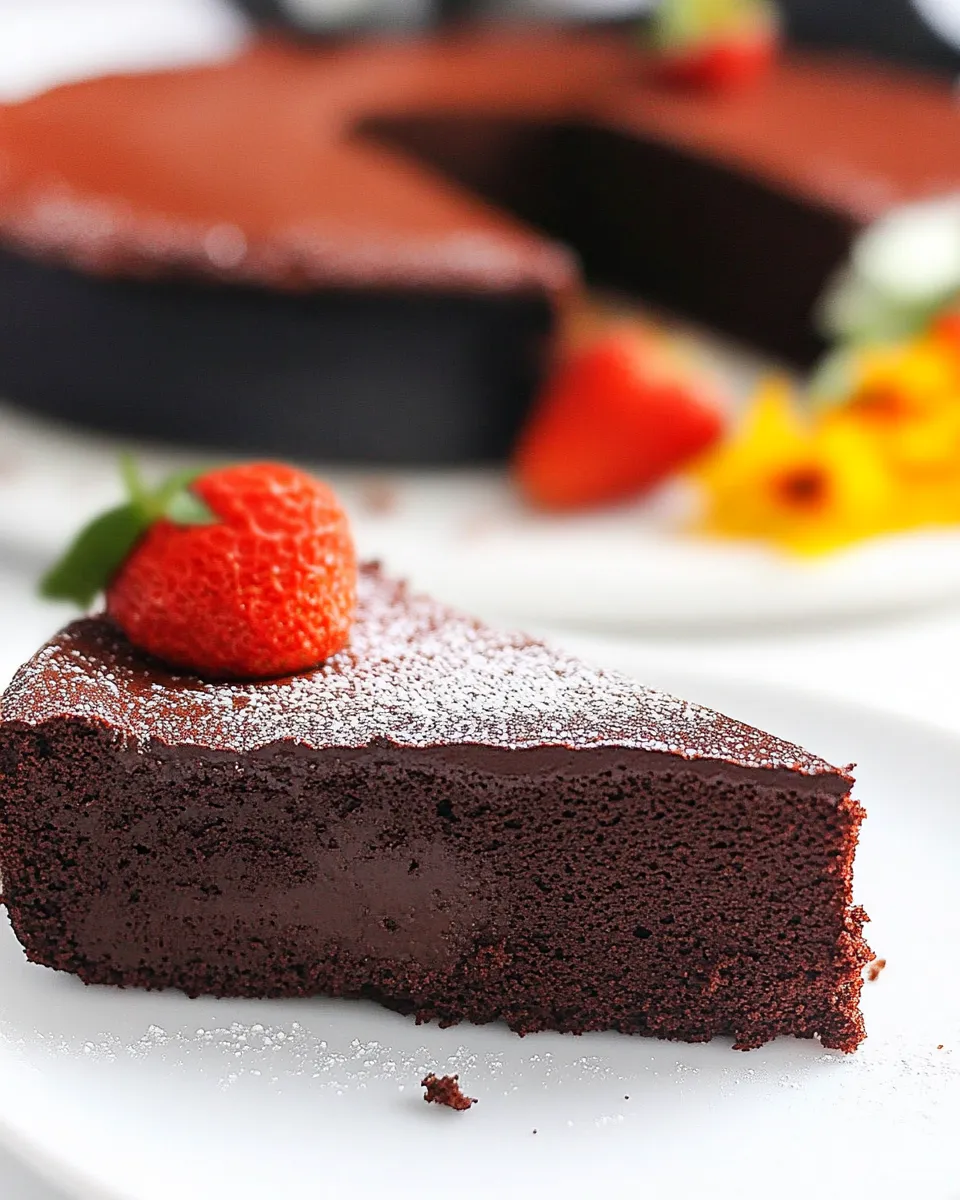 Delicious Instant Pot Flourless Chocolate Cake image