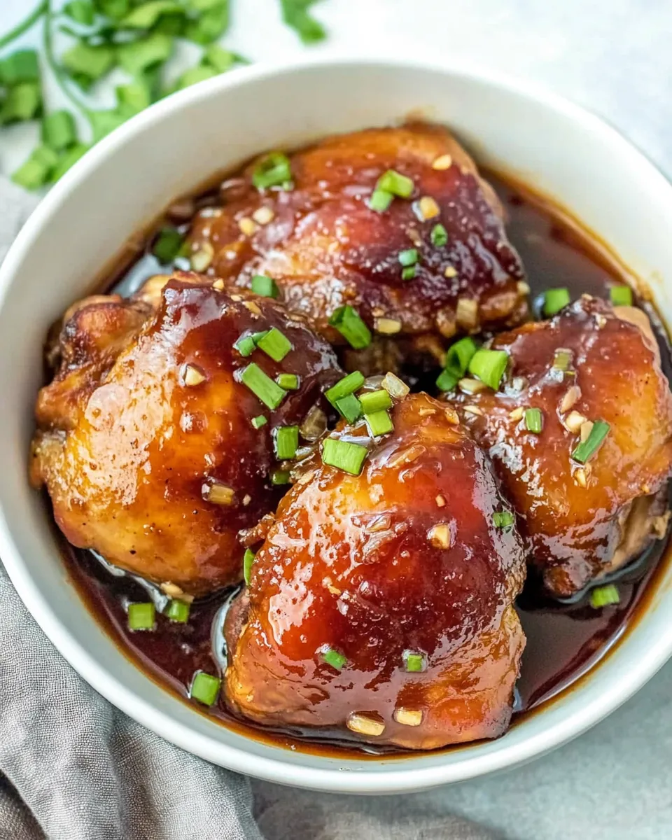 Delicious Instant Pot Honey Garlic Chicken Thighs image