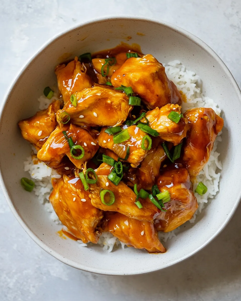 Quick Instant Pot Honey Sriracha Chicken shot