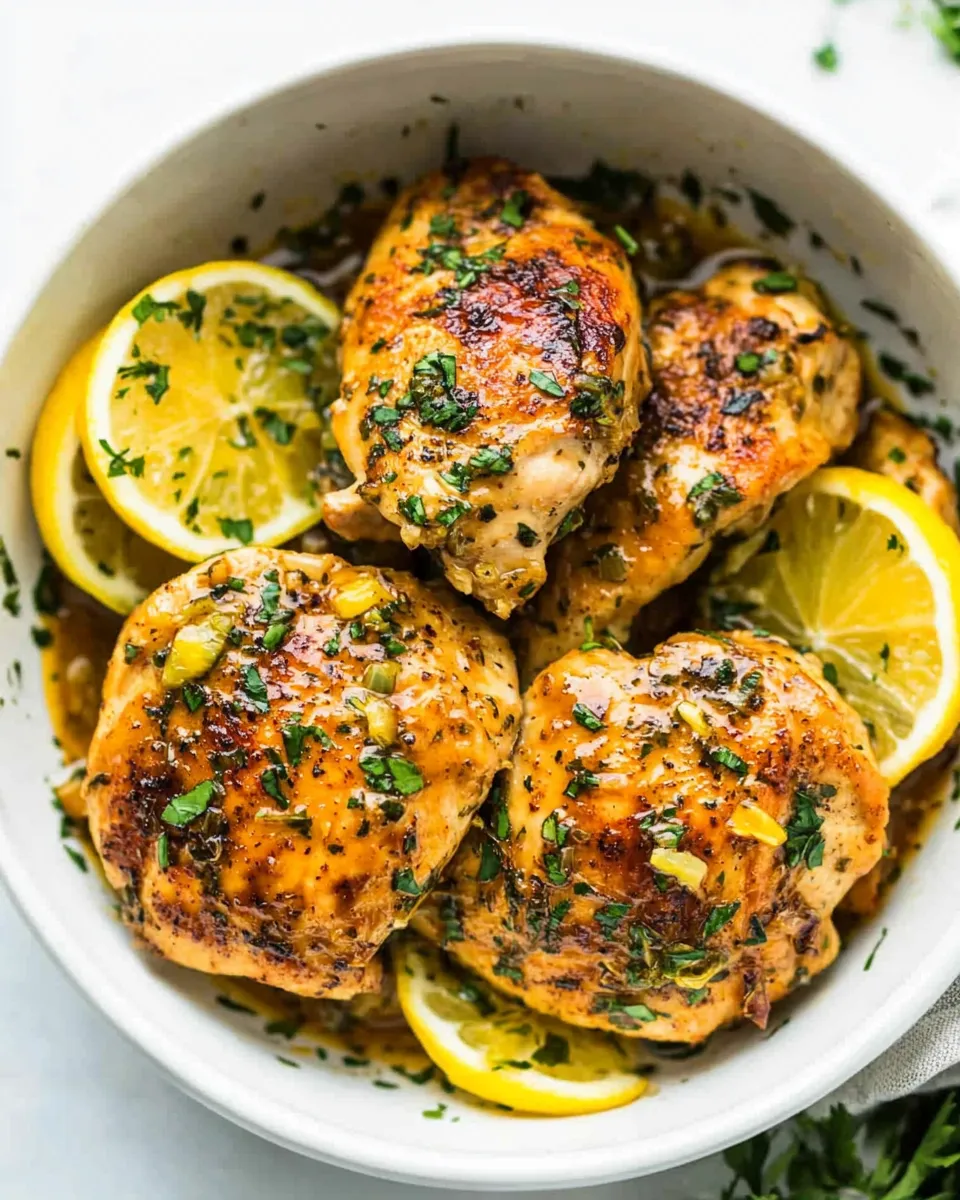 Quick Instant Pot Lemon Garlic Chicken recipe photo