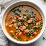 Easy Instant Pot Sausage Bean and Kale Soup recipe photo