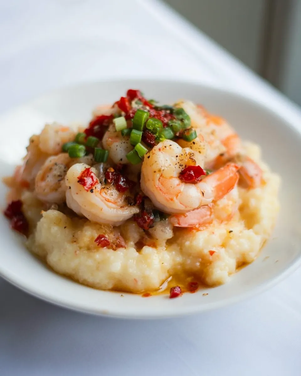 Quick Instant Pot Shrimp and Grits dish photo