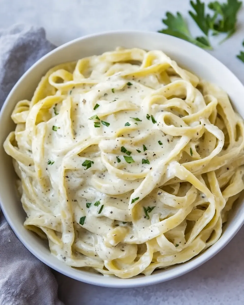 Healthy Instant Pot Skinny Fettuccine Alfredo recipe photo