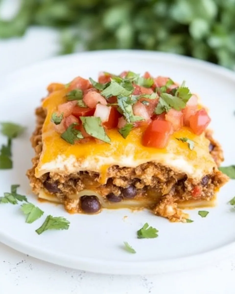 Delicious Instant Pot Taco Lasagna shot