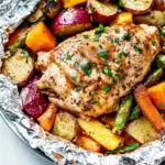Homemade Italian Chicken and Veggies (Foil Pack Meal) photo