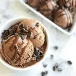 Homemade Italian Chocolate Gelato photo