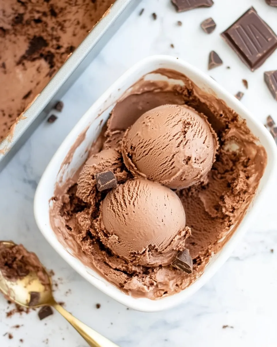 Easy Italian Chocolate Gelato recipe photo