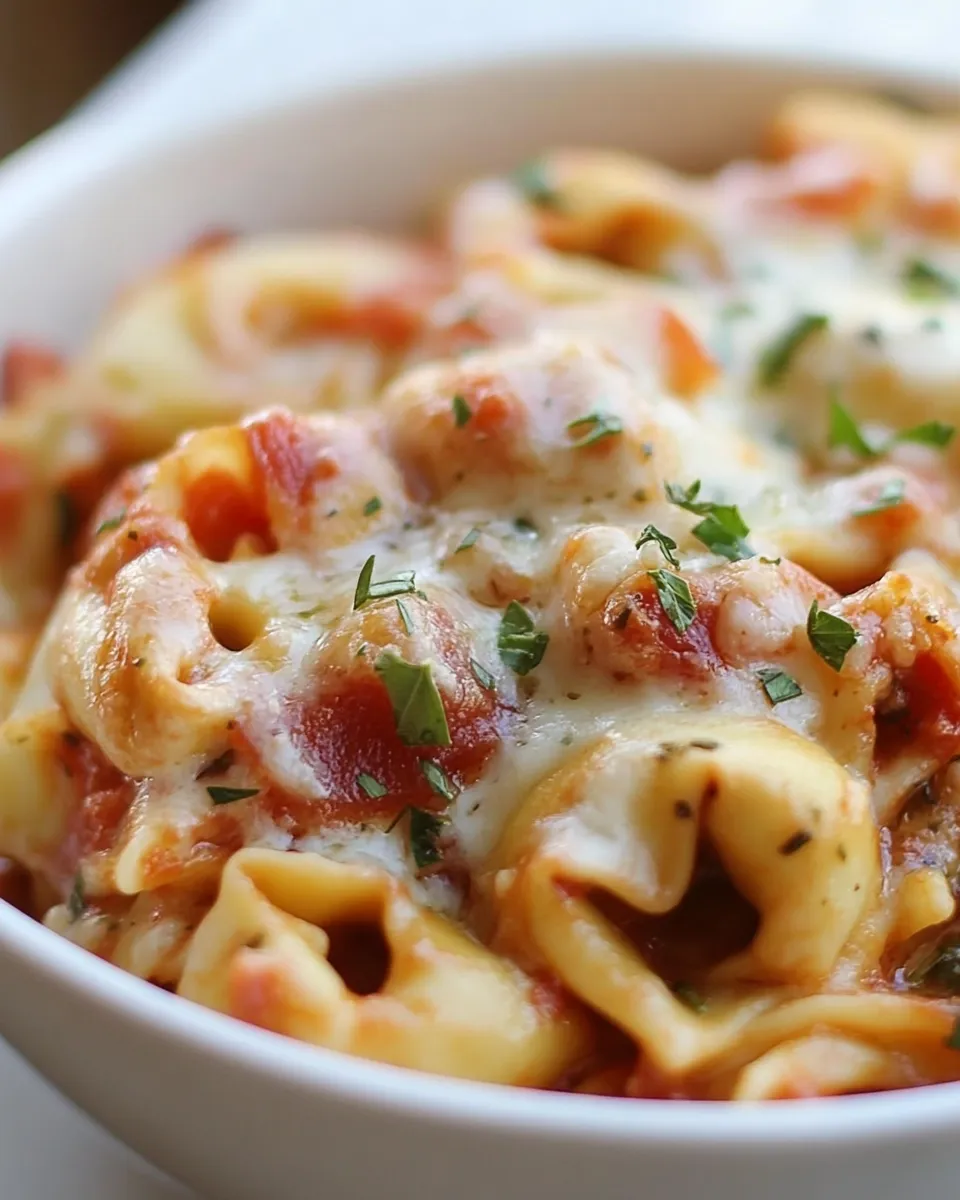 Easy Italian Herb Baked Cheese Tortellini photo