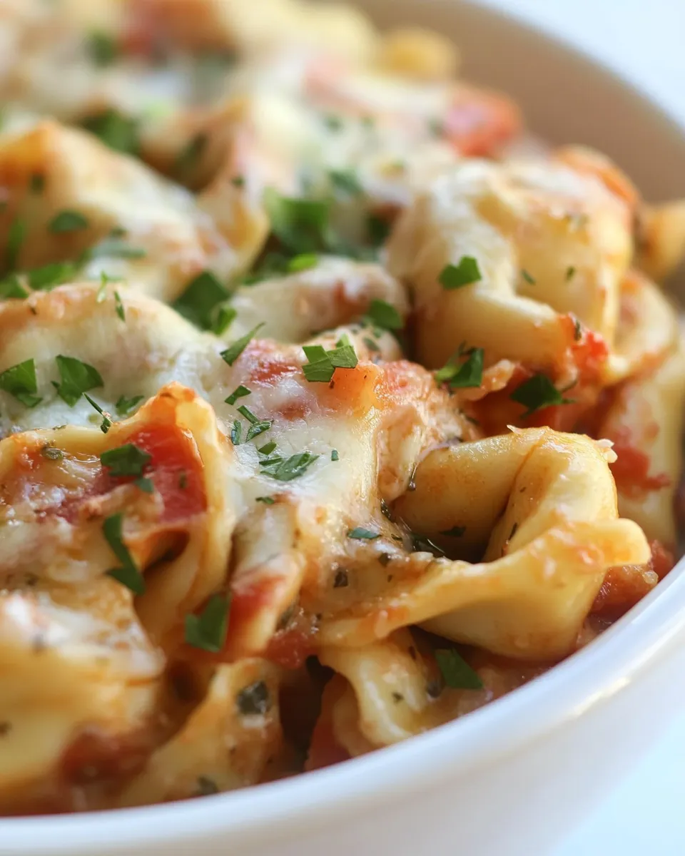Delicious Italian Herb Baked Cheese Tortellini image