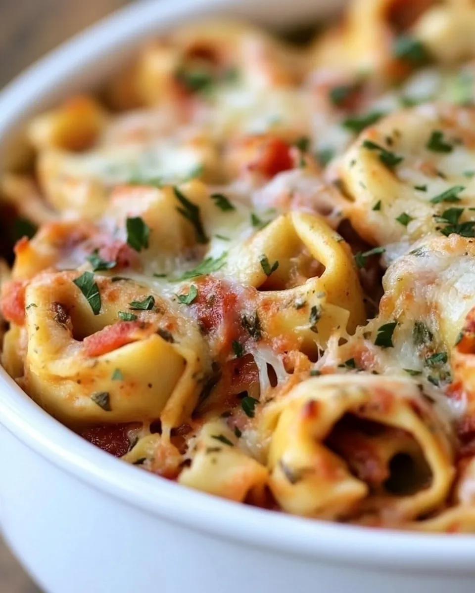 Homemade Italian Herb Baked Cheese Tortellini recipe photo