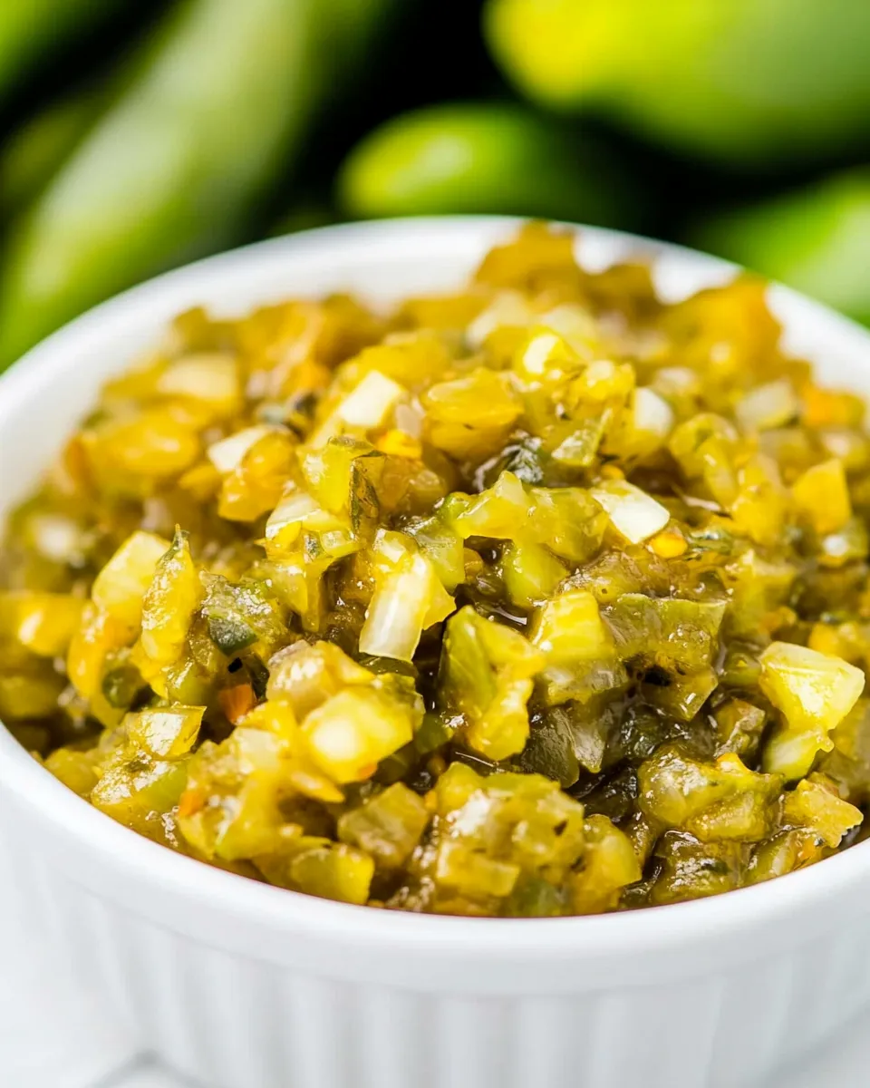 Delicious Jalapeno Relish shot