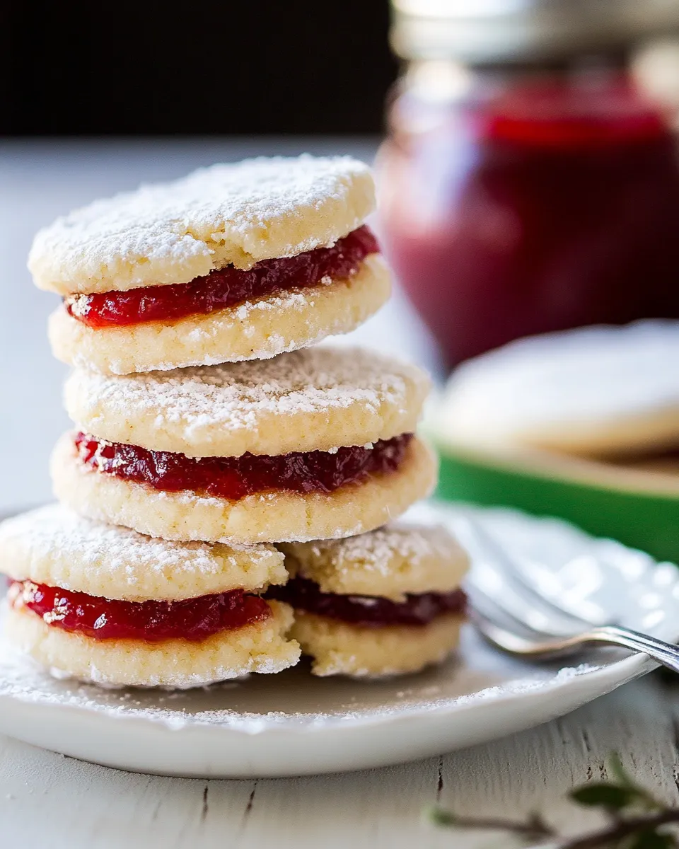 Easy Jam Filled Sandwich Cookies (Zirochki) recipe photo