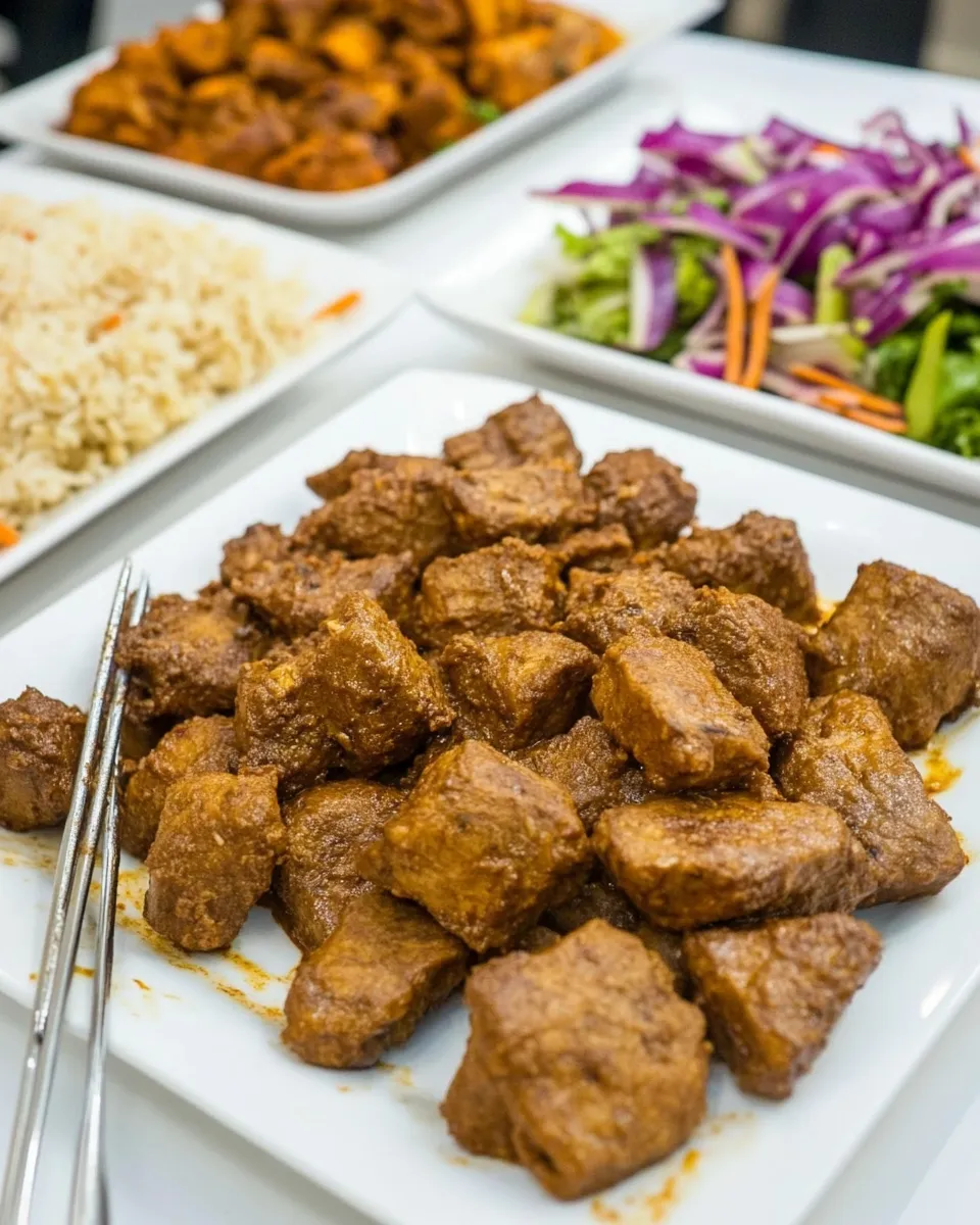 Delicious Jollof & Suya shot