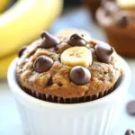 Homemade Jumbo Chocolate Chip Toffee Banana Muffins photo