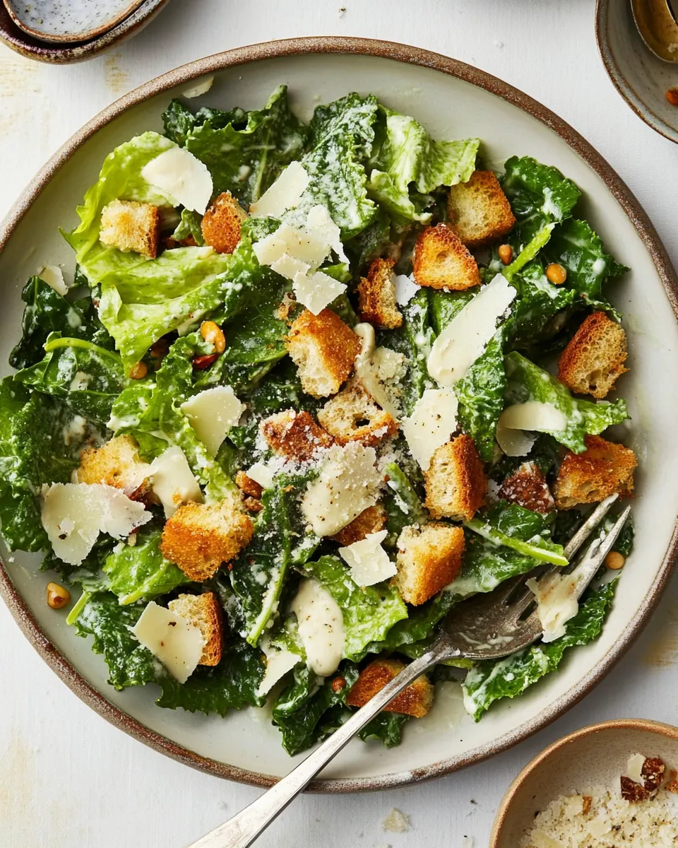 Homemade Kale Caesar Salad photo