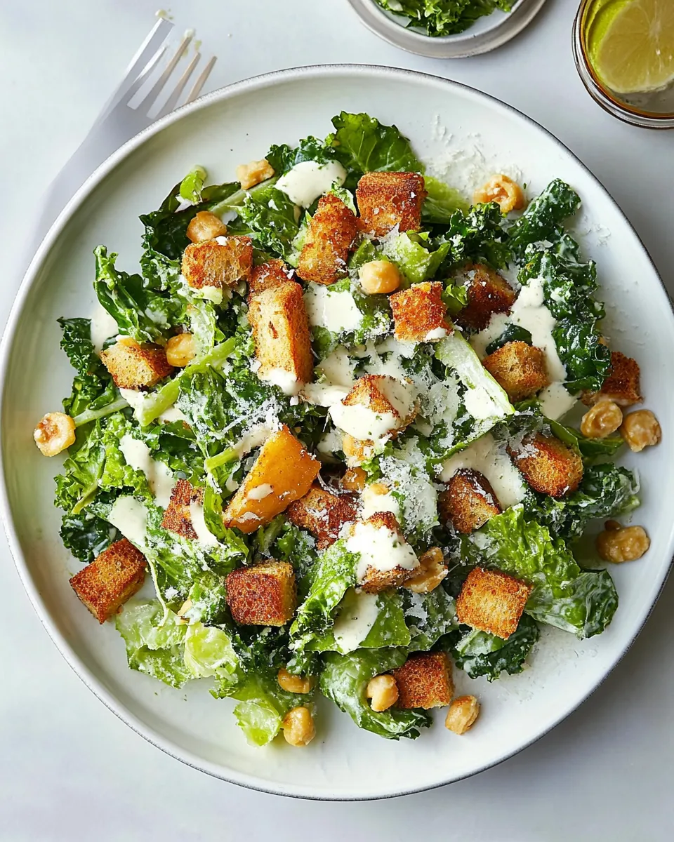 Easy Kale Caesar Salad recipe photo