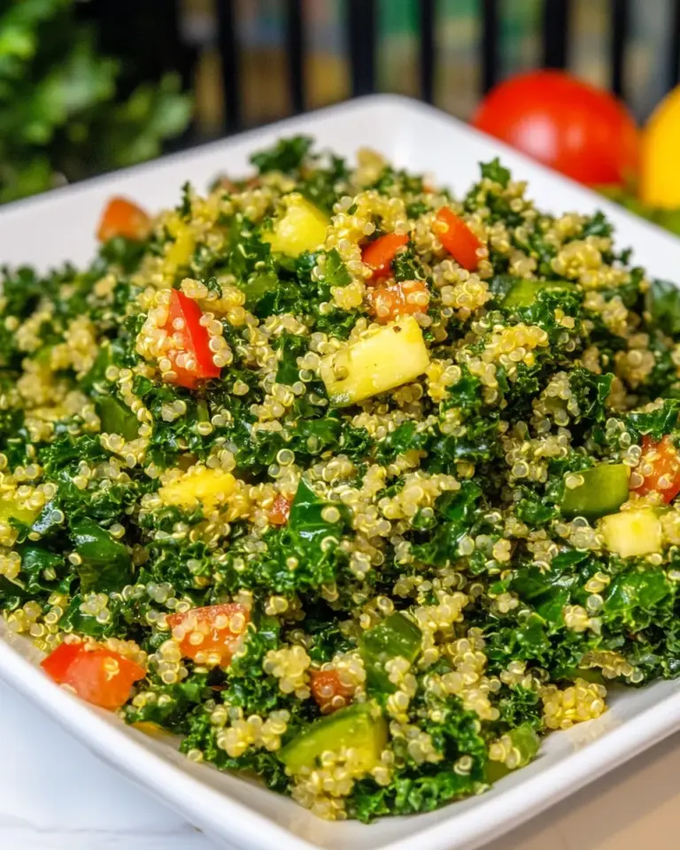 Homemade Kale Salad with Quinoa photo